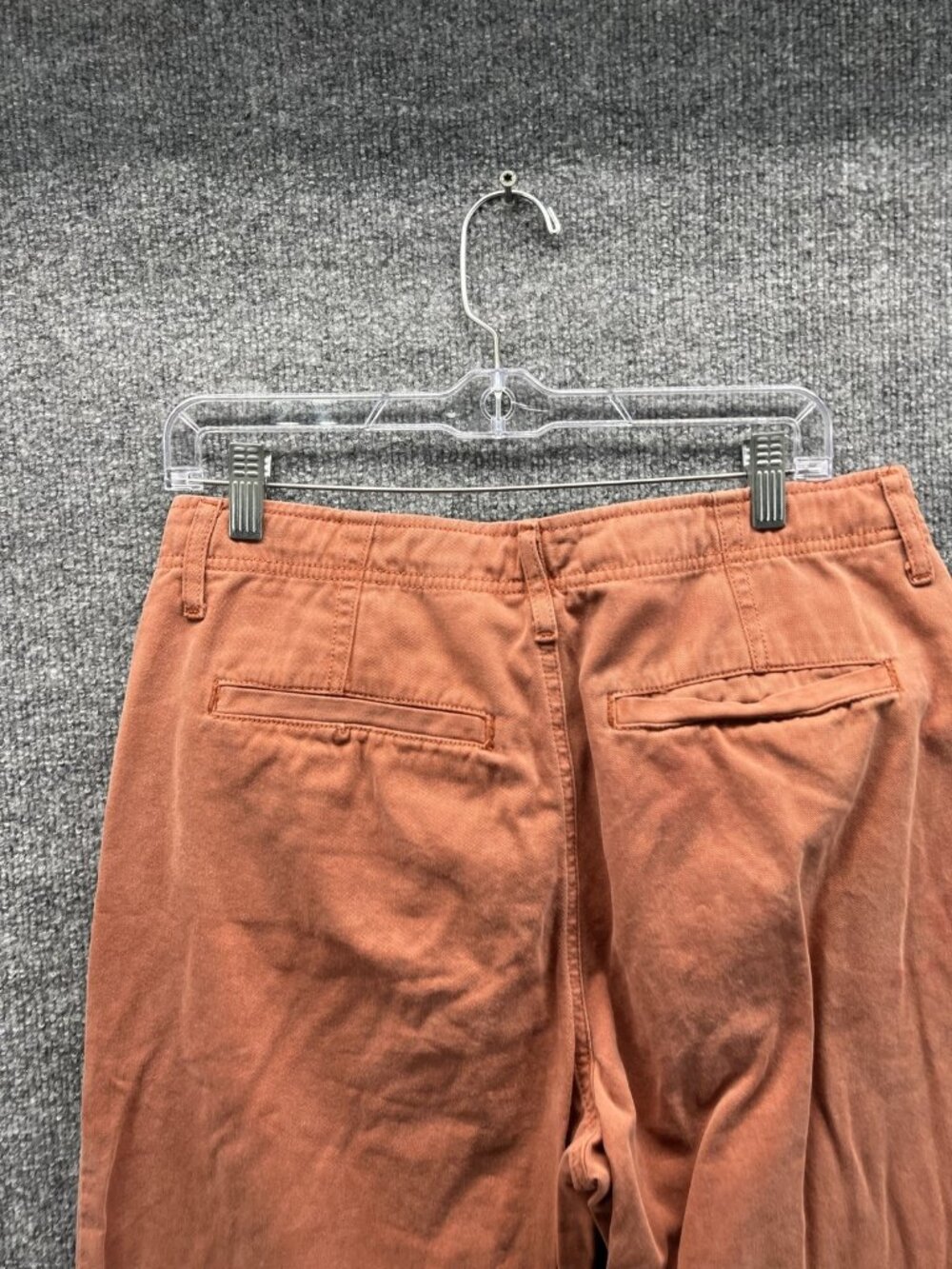 Free People Pants Men 30 Orange Chino Cotton Flat Front Relaxed Straight - Picture 9 of 11